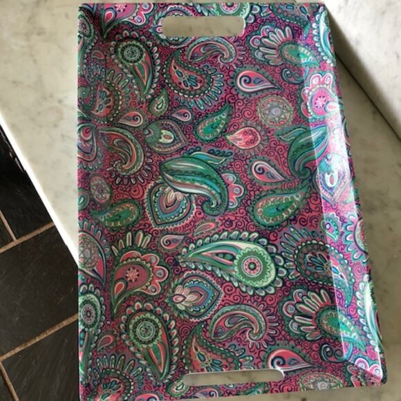 SIMPLY SOUTHERN Paisley Melamine Serving Tray - Picture 3 of 14